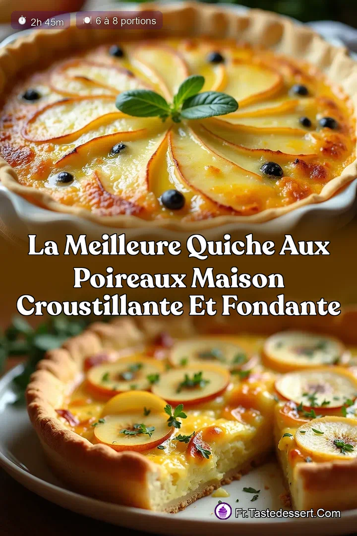 La Meilleure Quiche aux Poireaux Maison Croustillante et Fondante