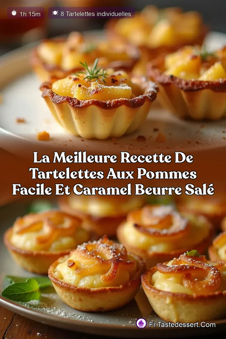 La Meilleure Recette de Tartelettes aux Pommes Facile et Caramel Beurre Sal&eacute;