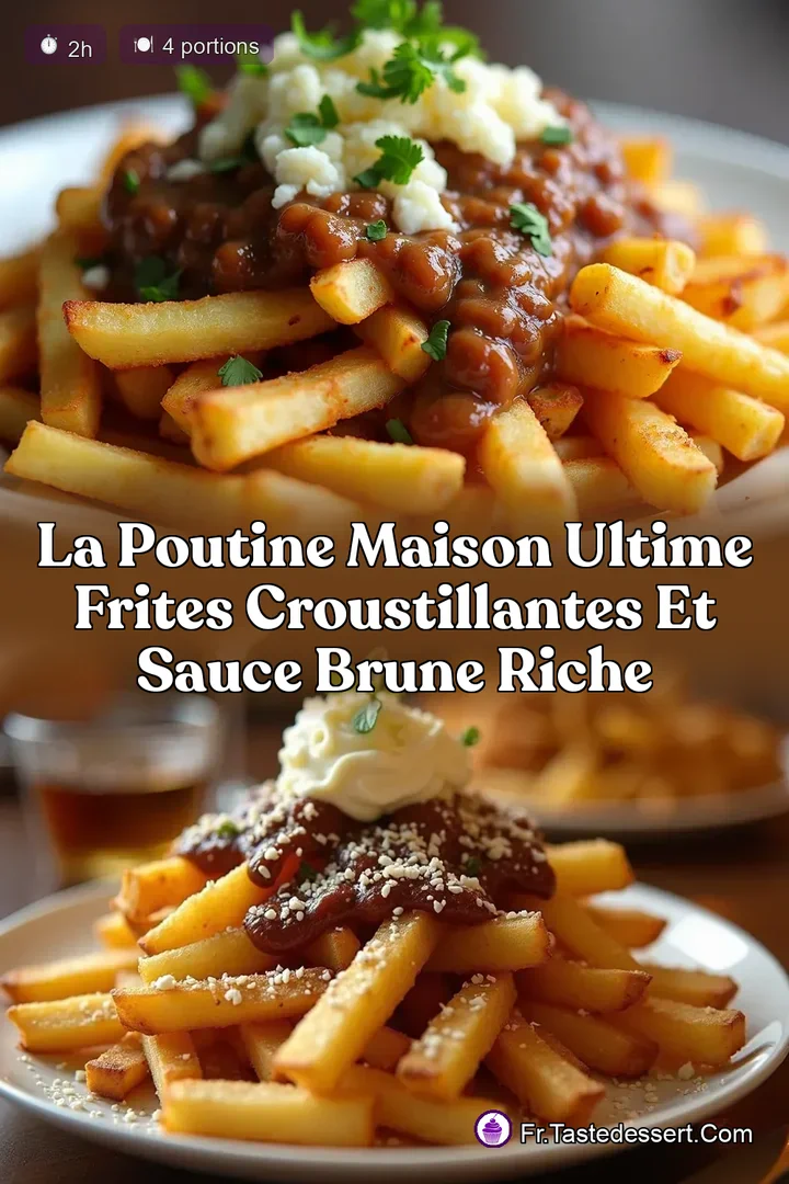 La Poutine Maison Ultime Frites Croustillantes et Sauce Brune Riche