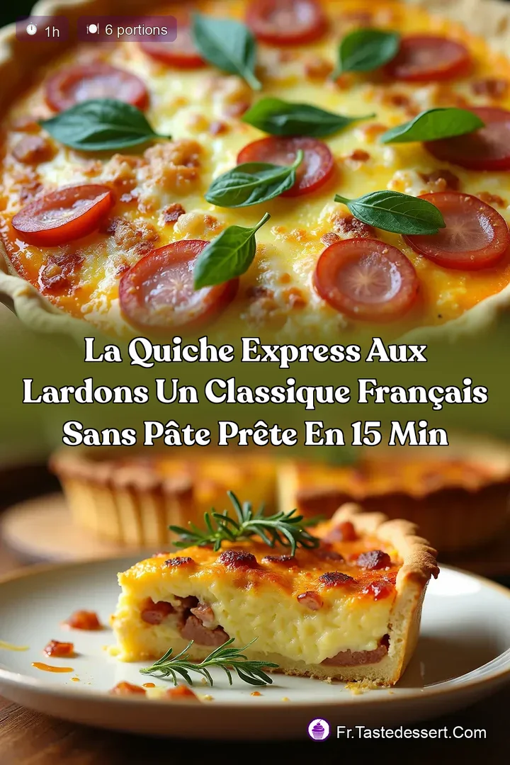 La Quiche Express aux Lardons Un Classique Fran&ccedil;ais Sans P&acirc;te Pr&ecirc;te en 15 Min