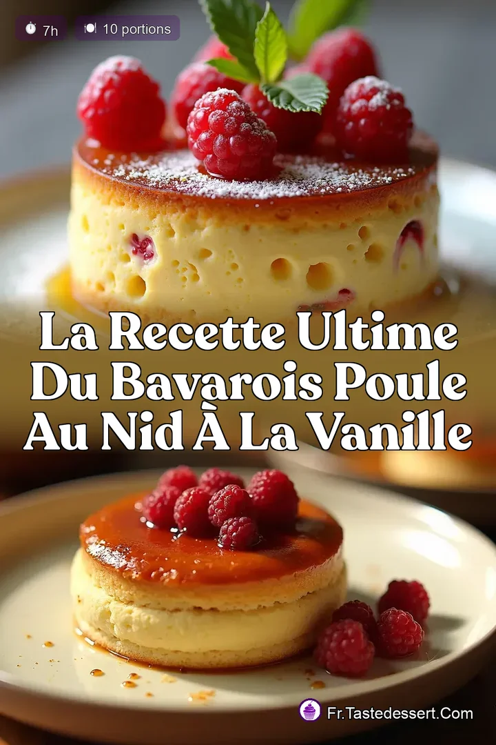 La Recette Ultime du Bavarois Poule au Nid &agrave; la Vanille