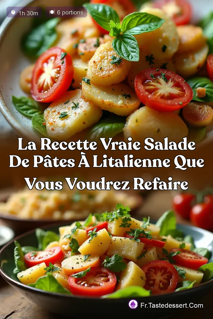 La Recette Vraie Salade de P&acirc;tes &agrave; lItalienne que vous voudrez refaire