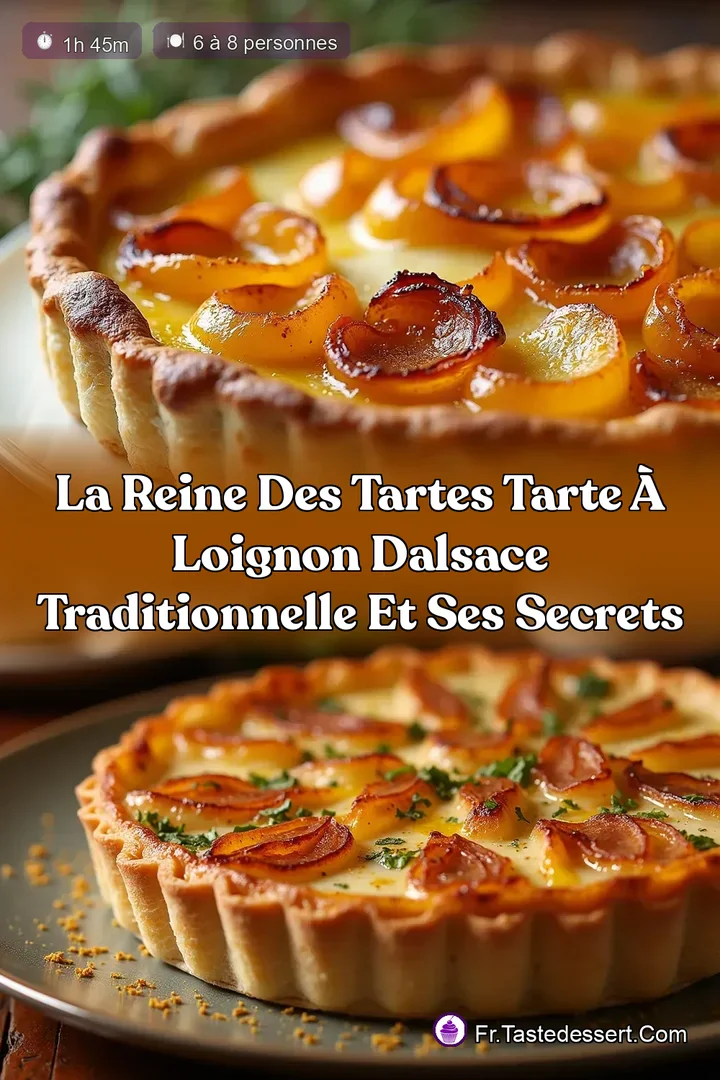 La Reine des Tartes Tarte &agrave; lOignon dAlsace Traditionnelle et ses Secrets