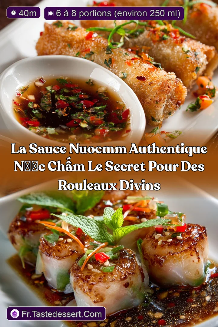 La Sauce NuocMm Authentique Nước Chấm Le secret pour des Rouleaux Divins