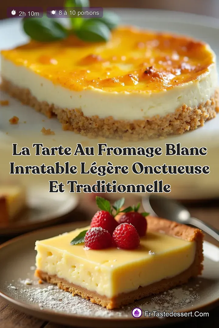 La Tarte au Fromage Blanc Inratable L&eacute;g&egrave;re Onctueuse et Traditionnelle
