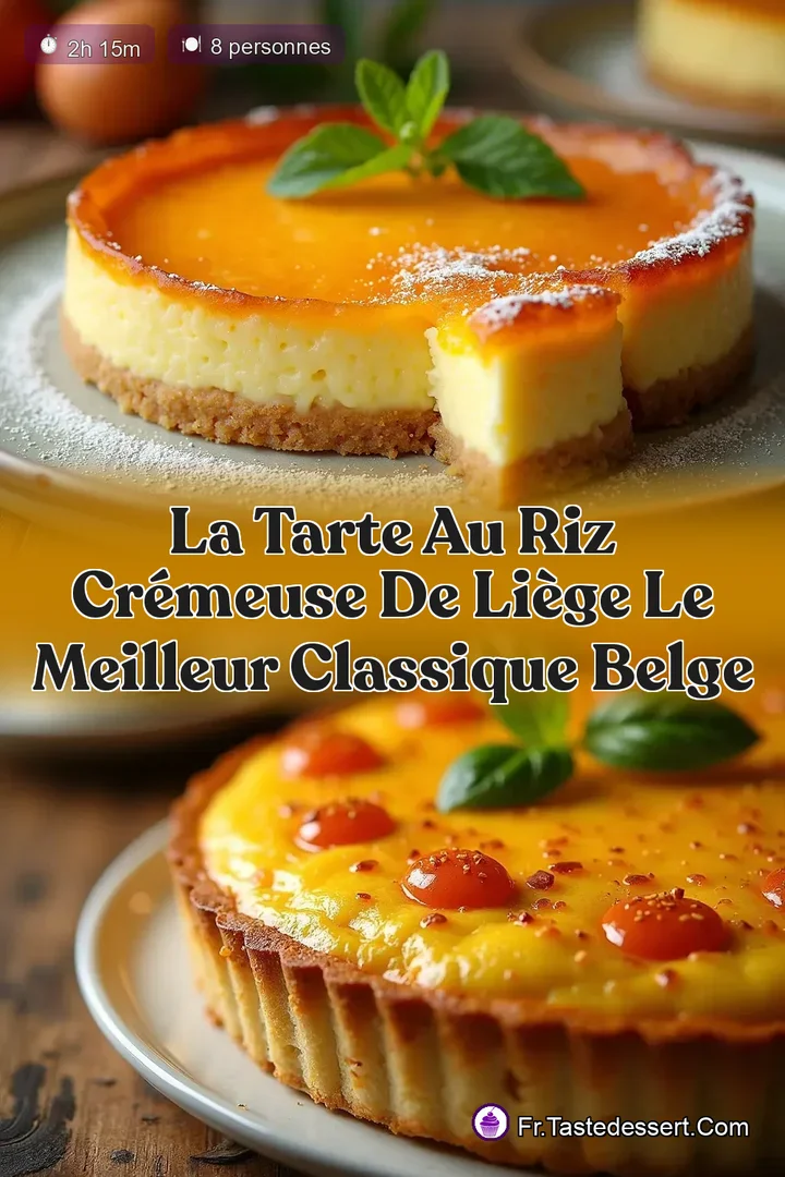La Tarte au Riz Cr&eacute;meuse de Li&egrave;ge Le Meilleur Classique Belge
