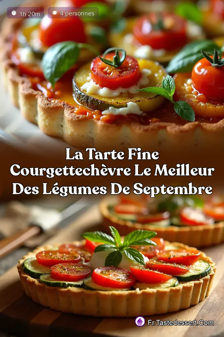 La Tarte Fine CourgetteCh&egrave;vre Le Meilleur des L&eacute;gumes de Septembre