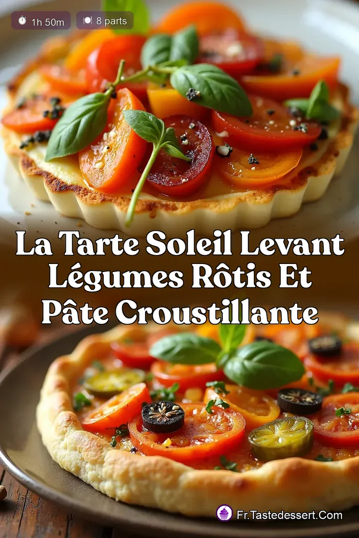 La Tarte Soleil Levant L&eacute;gumes R&ocirc;tis et P&acirc;te Croustillante