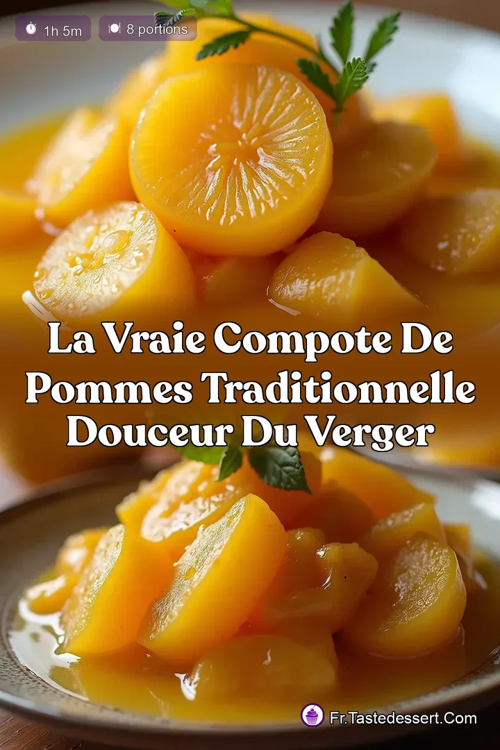 La Vraie Compote de Pommes Traditionnelle Douceur du Verger