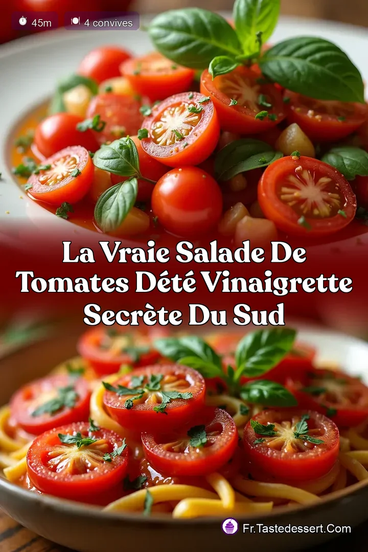 La Vraie Salade de Tomates d&Eacute;t&eacute; Vinaigrette Secr&egrave;te du Sud