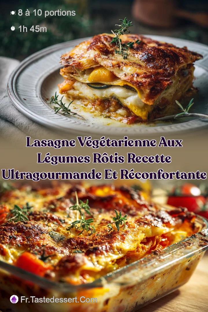 Lasagne V&eacute;g&eacute;tarienne aux L&eacute;gumes R&ocirc;tis Recette UltraGourmande et R&eacute;confortante