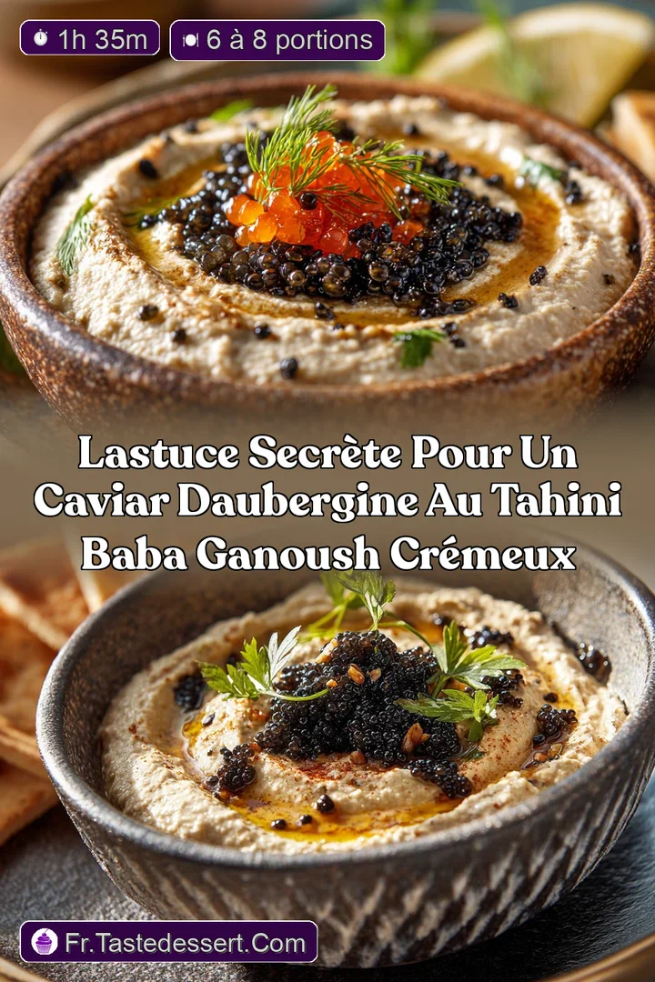 Lastuce secr&egrave;te pour un Caviar daubergine au tahini Baba Ganoush cr&eacute;meux