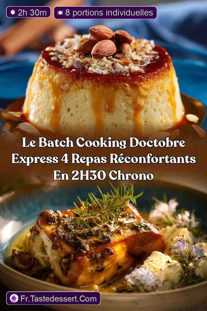 Le Batch Cooking dOctobre Express 4 Repas R&eacute;confortants en 2h30 Chrono