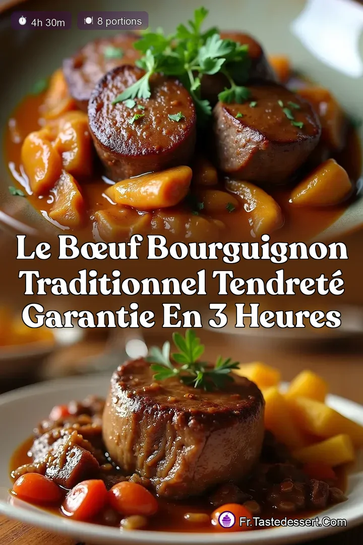 Le B&oelig;uf Bourguignon Traditionnel Tendret&eacute; Garantie en 3 Heures
