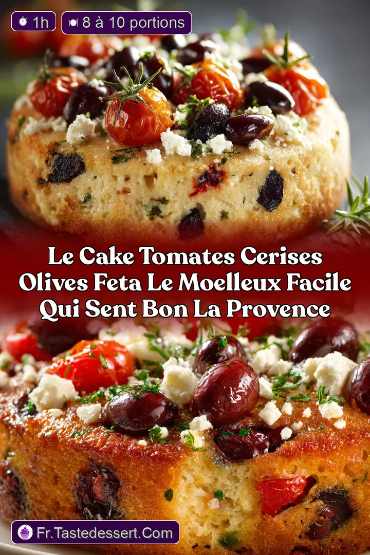 Le Cake Tomates Cerises Olives Feta Le Moelleux Facile qui Sent Bon la Provence
