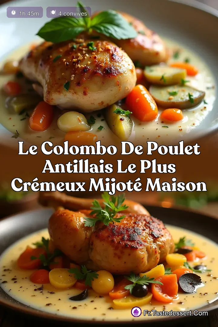 Le Colombo de Poulet Antillais le Plus Cr&eacute;meux Mijot&eacute; Maison
