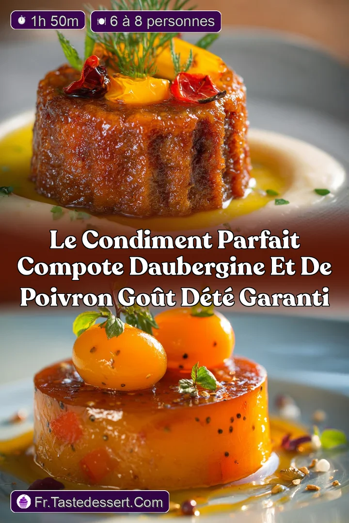 Le Condiment Parfait Compote dAubergine et de Poivron Go&ucirc;t d&Eacute;t&eacute; Garanti