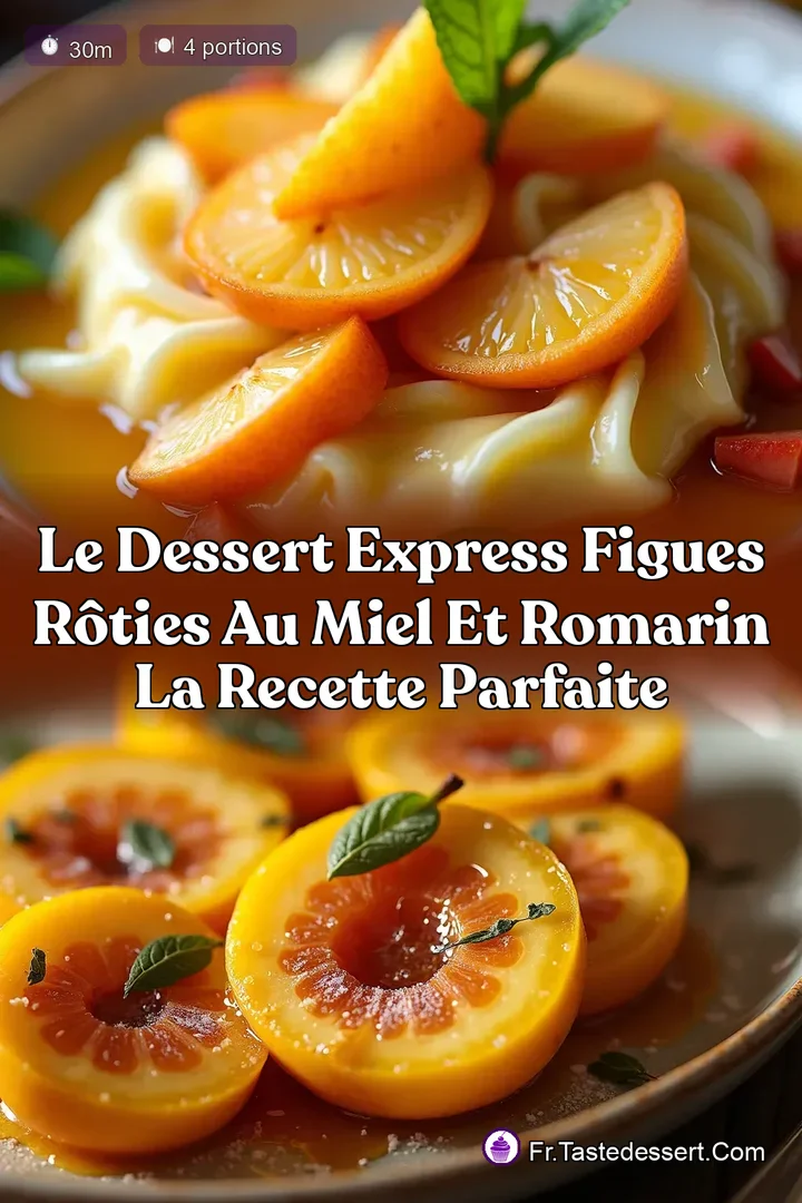Le Dessert Express Figues R&ocirc;ties au Miel et Romarin La Recette Parfaite