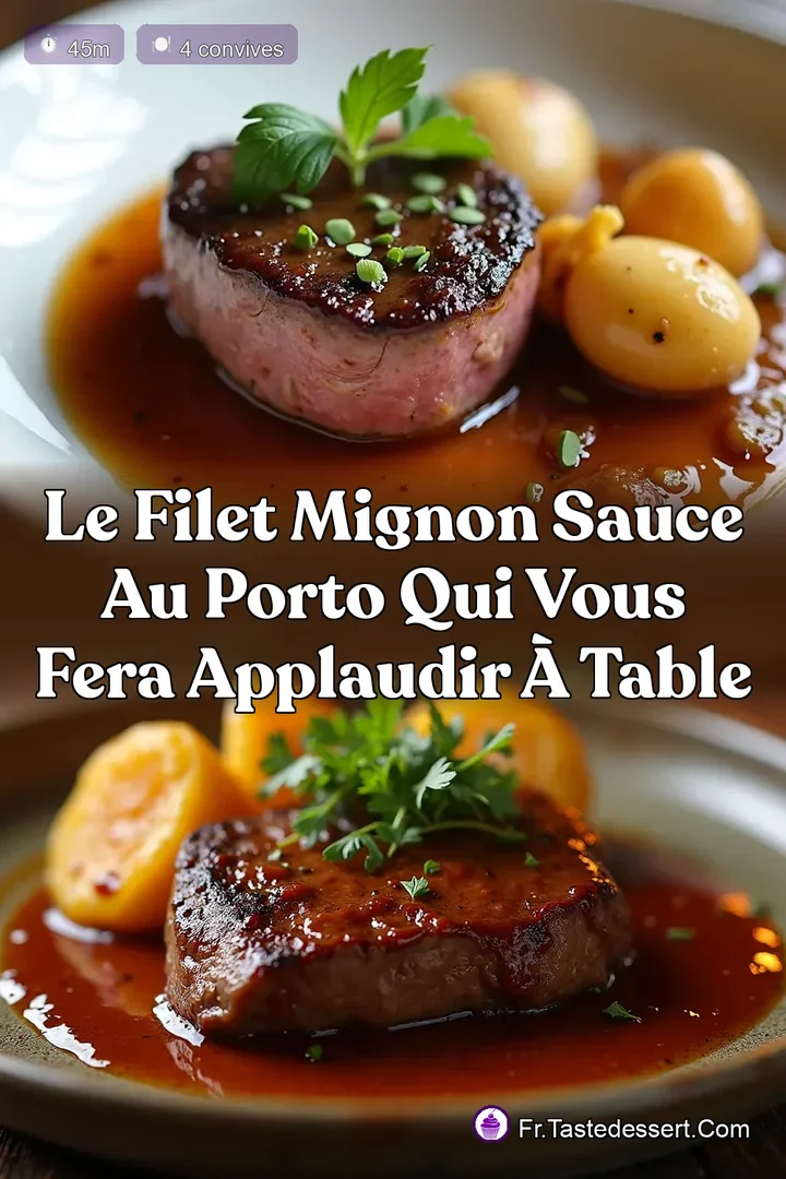 Le Filet Mignon Sauce au Porto qui vous fera applaudir &agrave; table