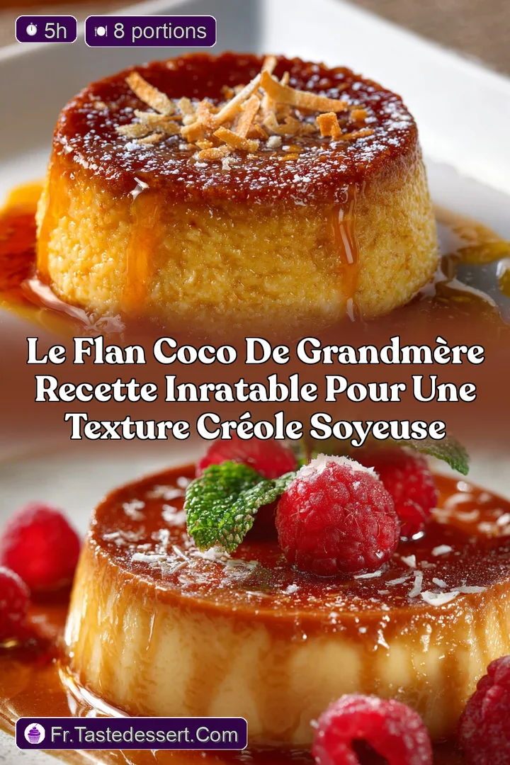 Le Flan Coco de GrandM&egrave;re Recette Inratable pour une Texture Cr&eacute;ole Soyeuse