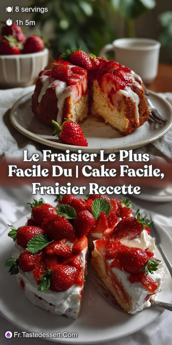Close-up of a Fraisier slice showcasing juicy strawberries, delicate cream, and tender cake, promising a delightful blend ...