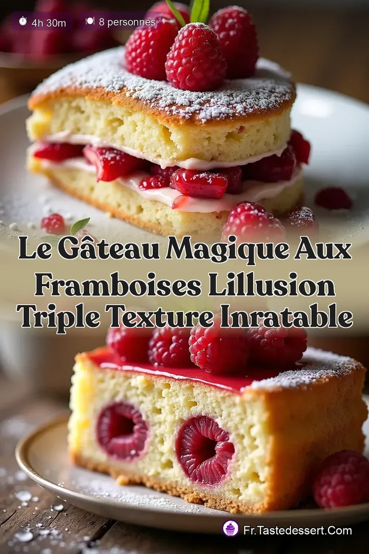 Le G&acirc;teau Magique aux Framboises LIllusion Triple Texture Inratable