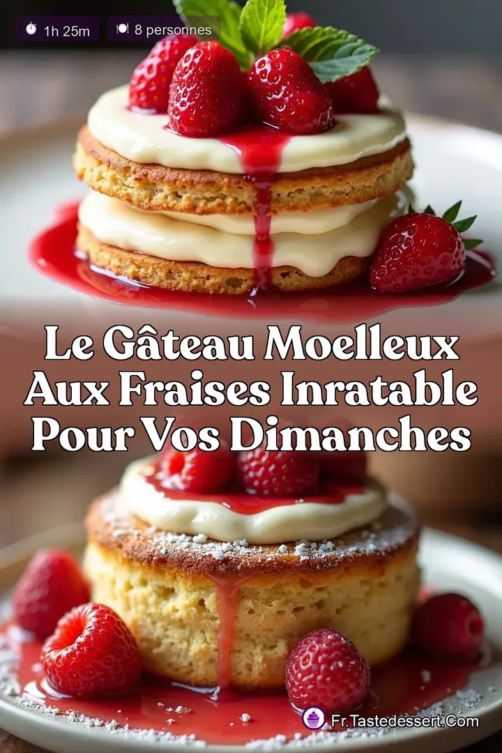 Le G&acirc;teau Moelleux aux Fraises Inratable pour vos Dimanches