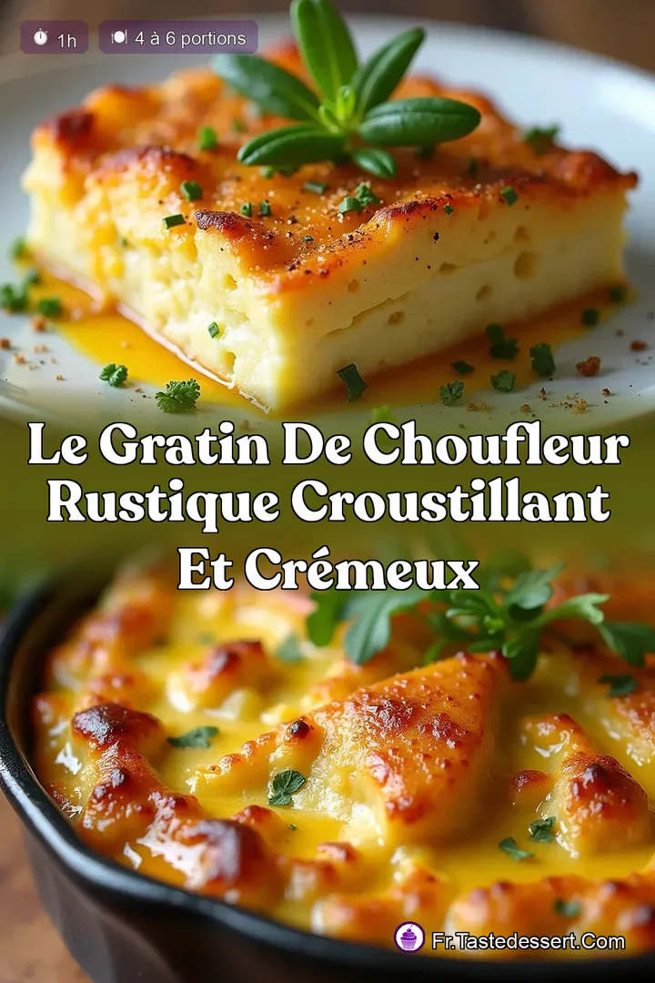 Le Gratin de ChouFleur Rustique Croustillant et Cr&eacute;meux