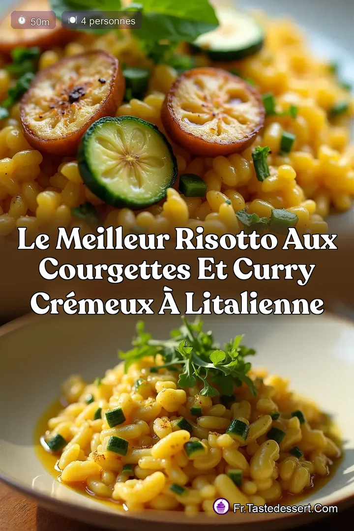 Le Meilleur Risotto aux Courgettes et Curry Cr&eacute;meux &agrave; lItalienne