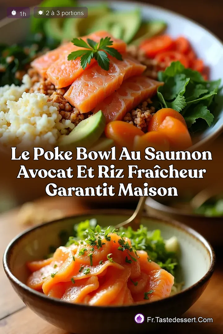 Le Poke Bowl au Saumon Avocat et Riz Fra&icirc;cheur Garantit Maison