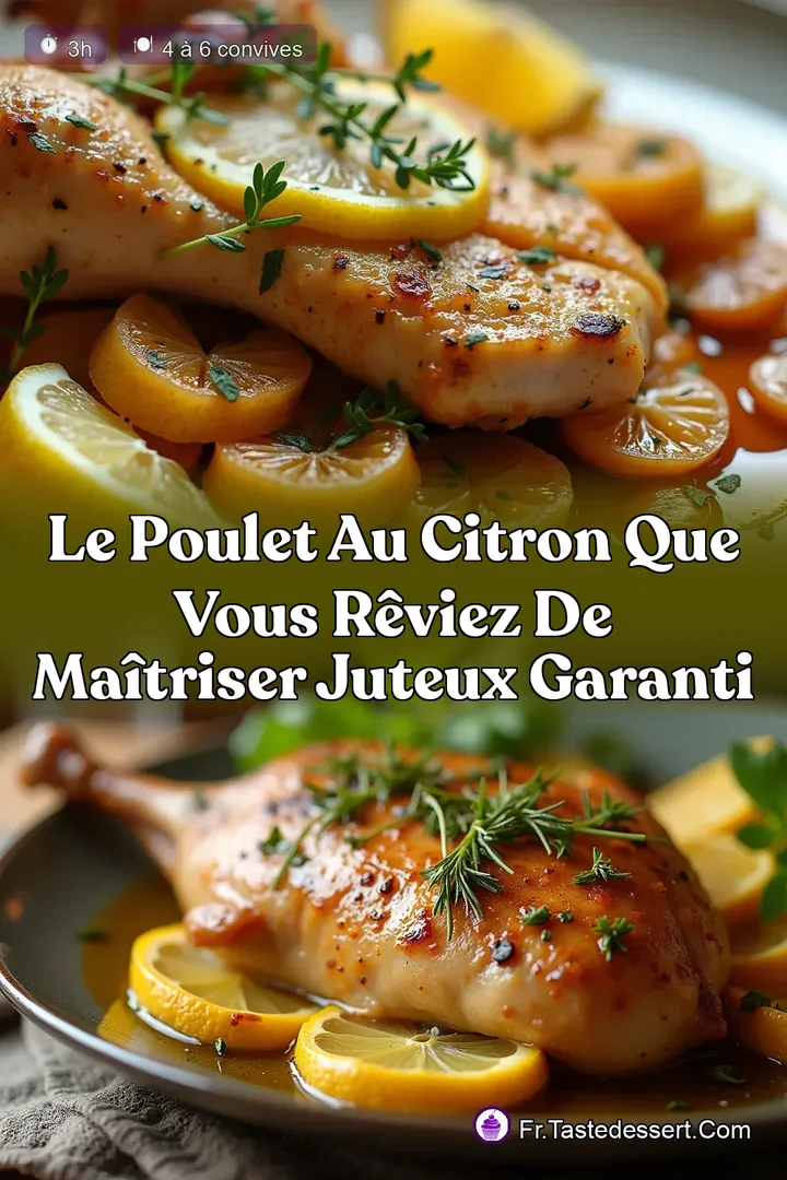 Le Poulet au Citron que vous r&ecirc;viez de ma&icirc;triser Juteux garanti