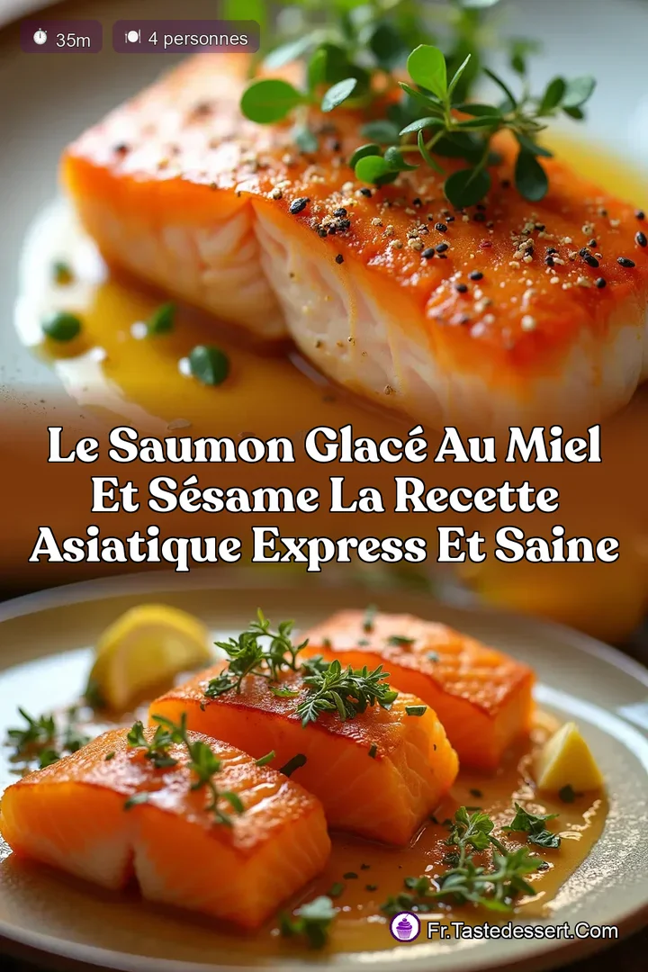 Le Saumon Glac&eacute; au Miel et S&eacute;same La Recette Asiatique Express et Saine