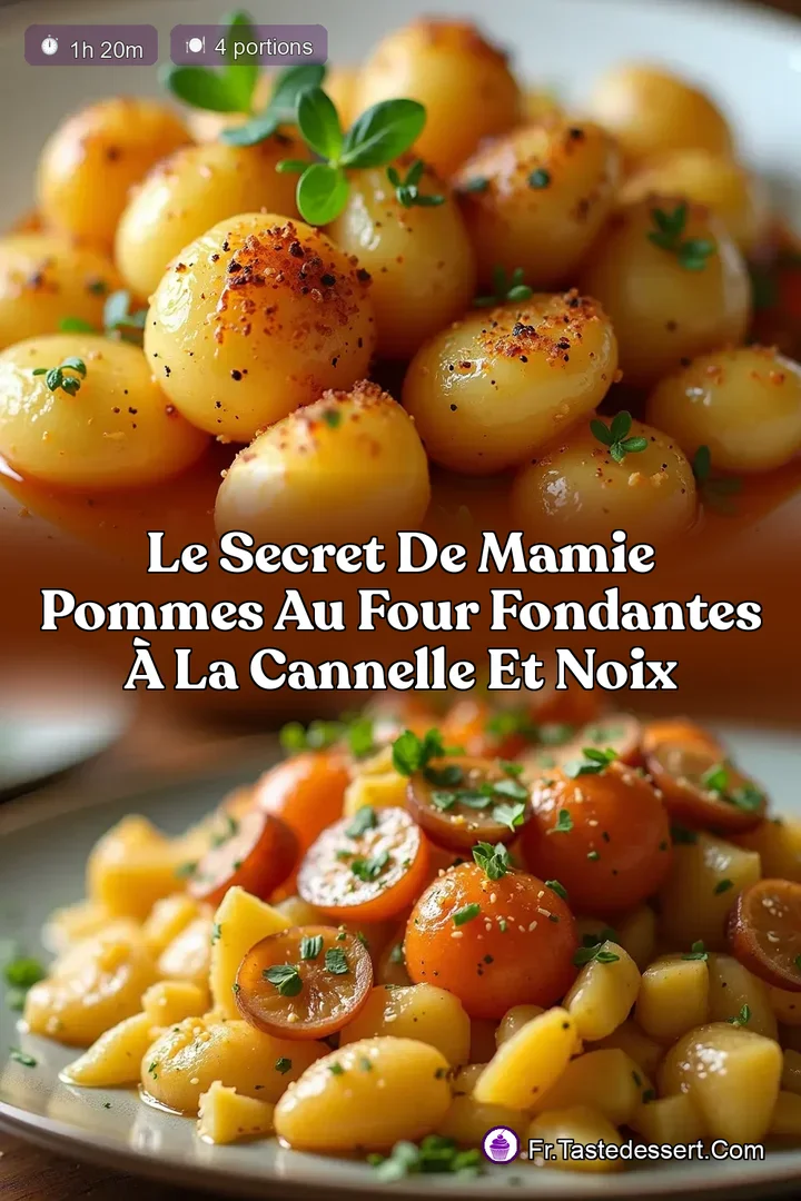 Le Secret de Mamie Pommes au Four Fondantes &agrave; la Cannelle et Noix