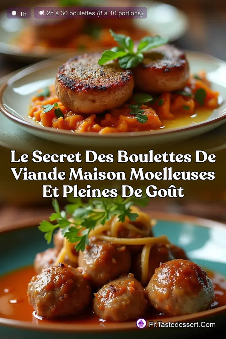 Le Secret des Boulettes de Viande Maison Moelleuses et Pleines de Go&ucirc;t