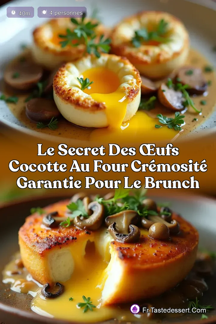 Le Secret des &OElig;ufs Cocotte au Four Cr&eacute;mosit&eacute; Garantie pour le Brunch