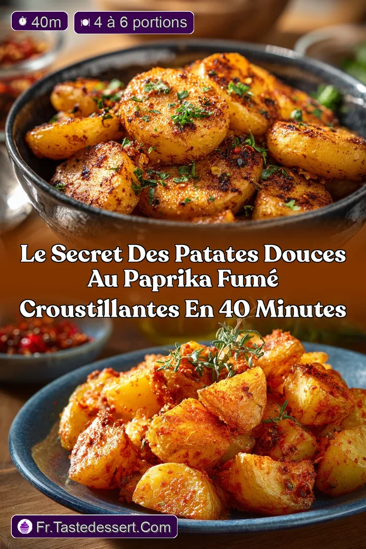 Le Secret des Patates Douces au Paprika Fum&eacute; Croustillantes en 40 minutes