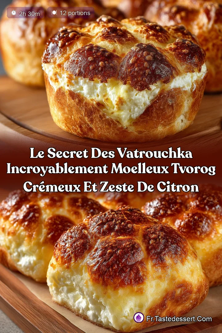 Le secret des Vatrouchka incroyablement moelleux Tvorog cr&eacute;meux et zeste de citron