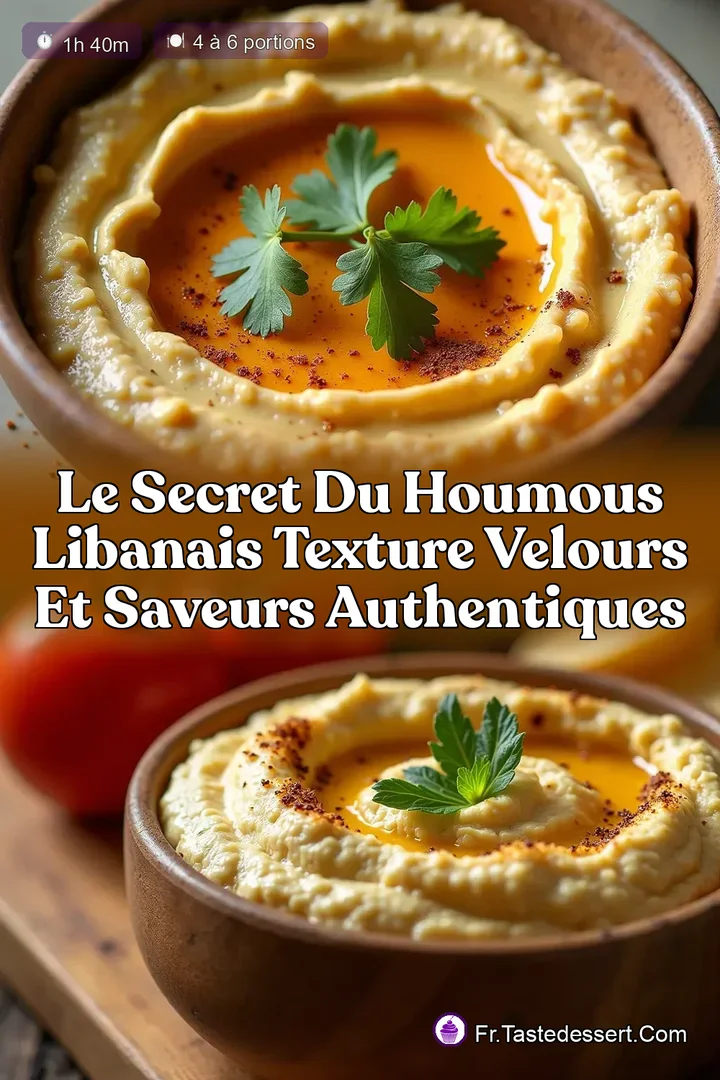 Le Secret du Houmous Libanais Texture Velours et Saveurs Authentiques