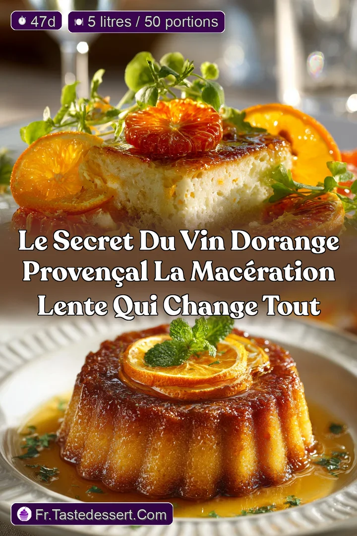 Le secret du Vin dorange Proven&ccedil;al La mac&eacute;ration lente qui change tout