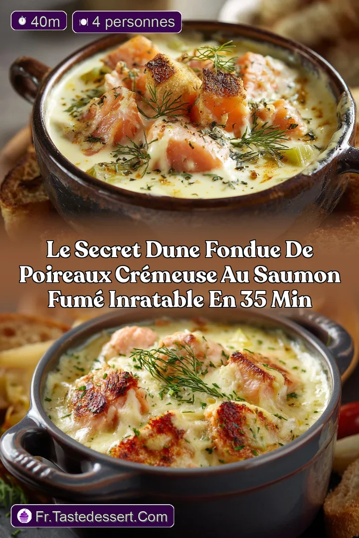Le secret dune Fondue de Poireaux Cr&eacute;meuse au Saumon Fum&eacute; Inratable en 35 min
