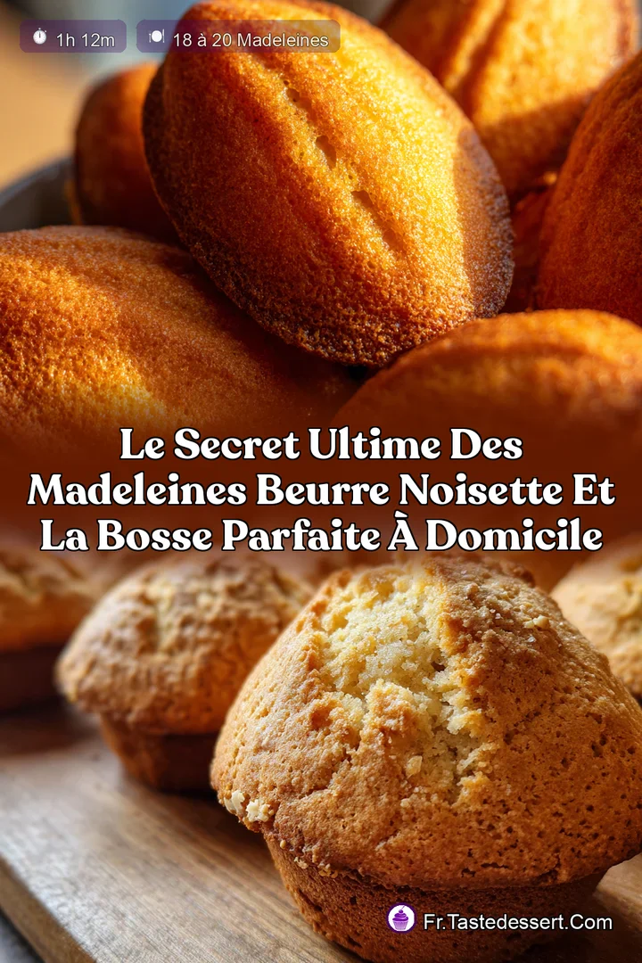 Le Secret Ultime des Madeleines Beurre Noisette et la Bosse Parfaite &agrave; Domicile