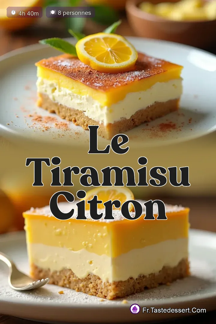 Tiramisu Citron La Recette Facile et Acidul&eacute;e pour l&Eacute;t&eacute; - Taste Dessert France