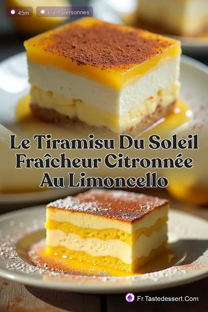 Le Tiramisu du Soleil Fra&icirc;cheur Citronn&eacute;e au Limoncello
