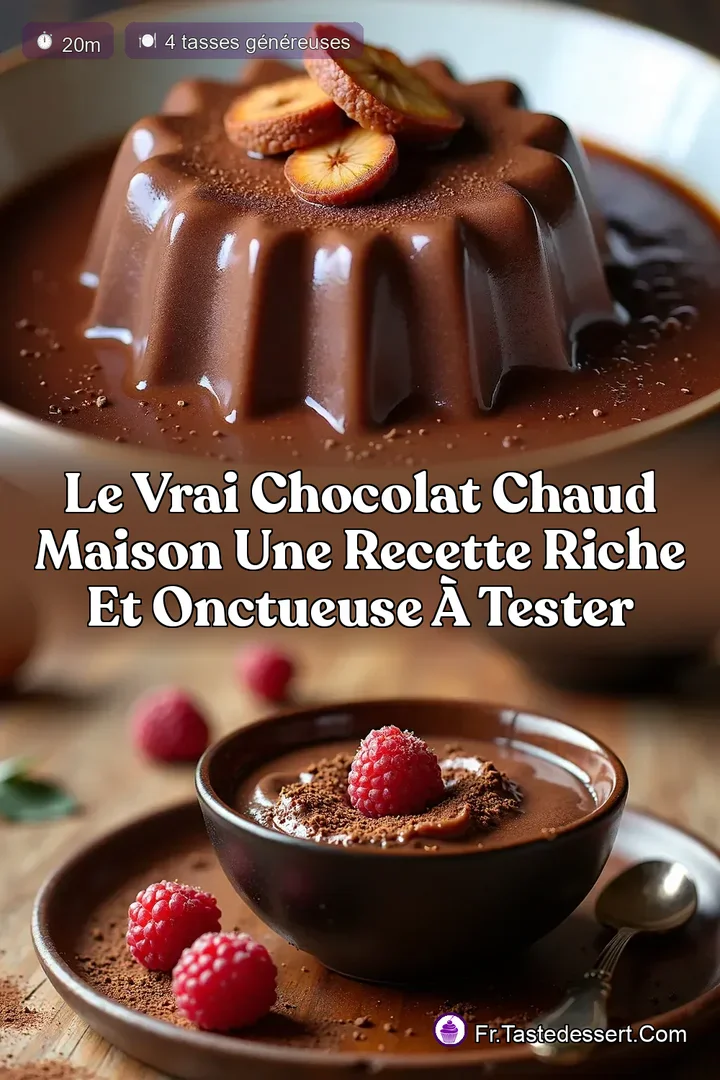 Le Vrai Chocolat Chaud Maison Une Recette Riche et Onctueuse &agrave; Tester