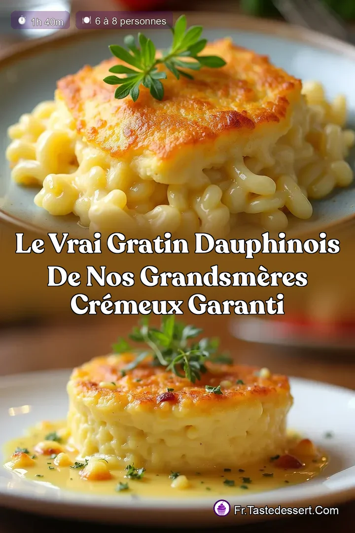 Le Vrai Gratin Dauphinois de Nos GrandsM&egrave;res Cr&eacute;meux Garanti