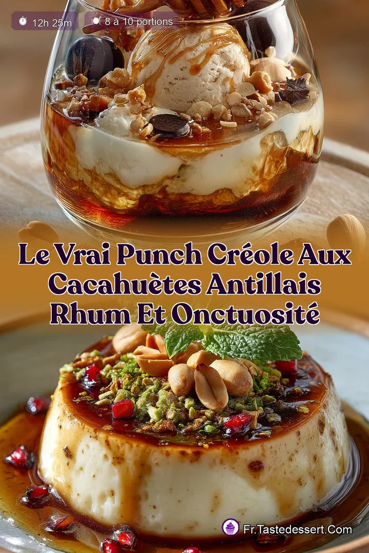 Le Vrai Punch Cr&eacute;ole aux Cacahu&egrave;tes Antillais Rhum et Onctuosit&eacute;