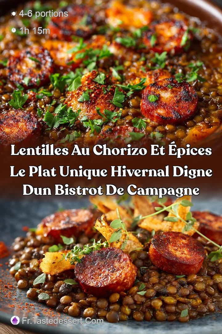 Lentilles au chorizo et &eacute;pices Le plat unique hivernal digne dun bistrot de campagne