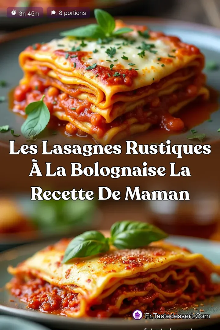 Les Lasagnes Rustiques &agrave; la Bolognaise La Recette de Maman