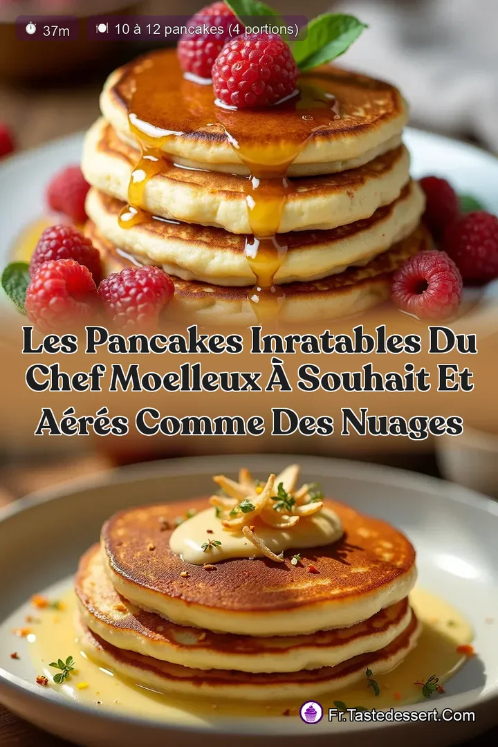 Les Pancakes Inratables du Chef Moelleux &agrave; Souhait et A&eacute;r&eacute;s comme des Nuages
