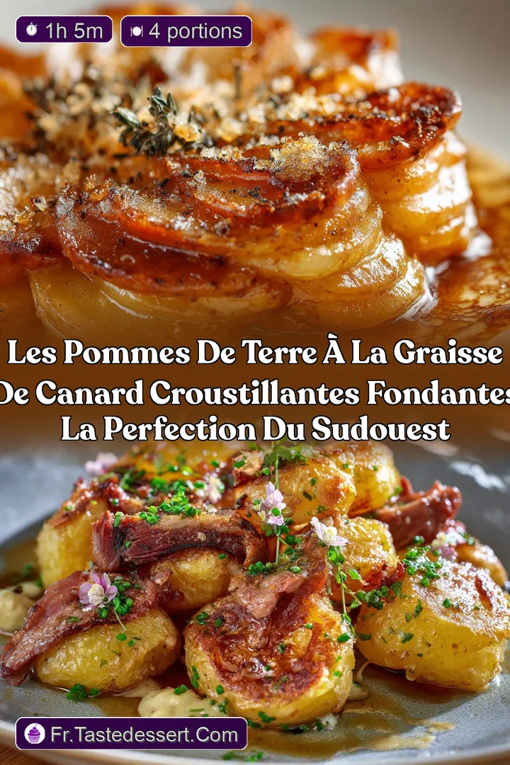 Les Pommes de terre &agrave; la graisse de canard croustillantes fondantes la perfection du SudOuest